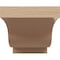 Ekena Millwork 4"W x 8"D x 4"H Wide Newport Rough Cedar Woodgrain TimberThane Corbel, Primed Tan CORUR04X08X04NEWRCPR - alternate 3